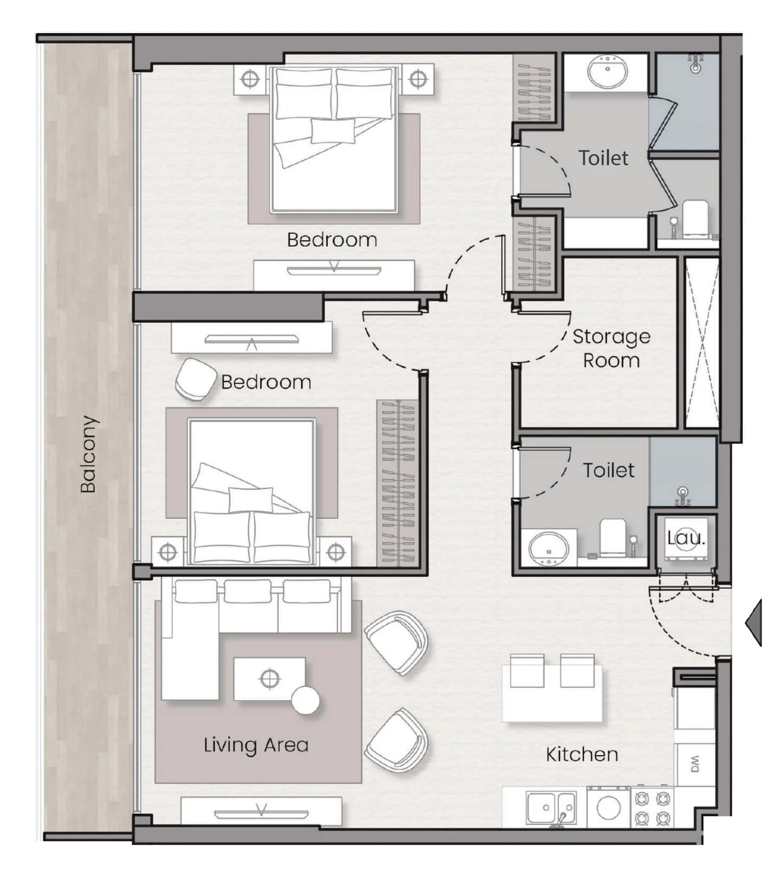 2 Bedroom